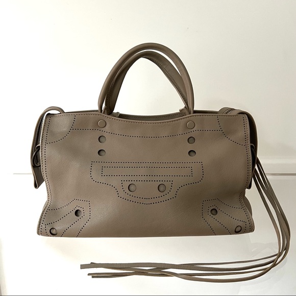Balenciaga Blackout City AJ Shoulder Bag — Taupe - Picture 3 of 8